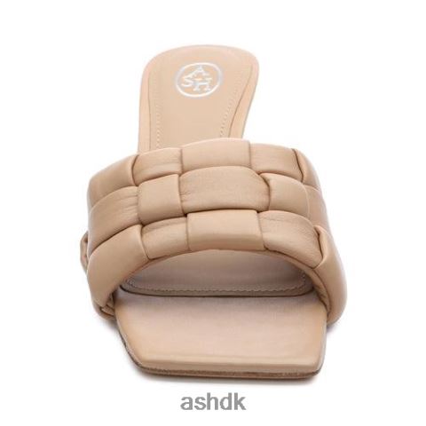 Kim vævet kattehæl sandal hud Kvinder 2R26T84 ASH sandaler