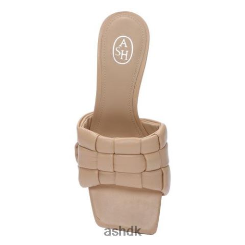 Kim vævet kattehæl sandal hud Kvinder 2R26T84 ASH sandaler