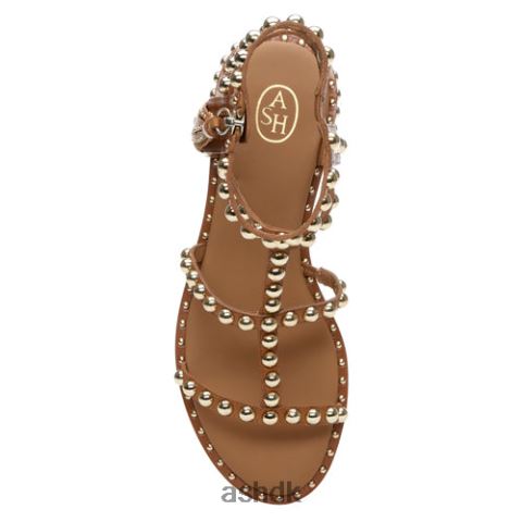 flad sandal med kraftige kvaster ny kanel Kvinder 2R26T68 ASH sandaler