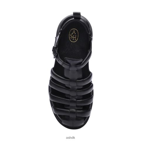 haj lug sole fisherman sandal sort Kvinder 2R26T61 ASH sandaler