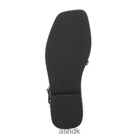 maeva flad sandal med firkantet tå med nitter sort Kvinder 2R26T72 ASH sandaler