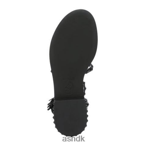 power bis tonal flad sandal med kvaster med nitter sort Kvinder 2R26T67 ASH sandaler