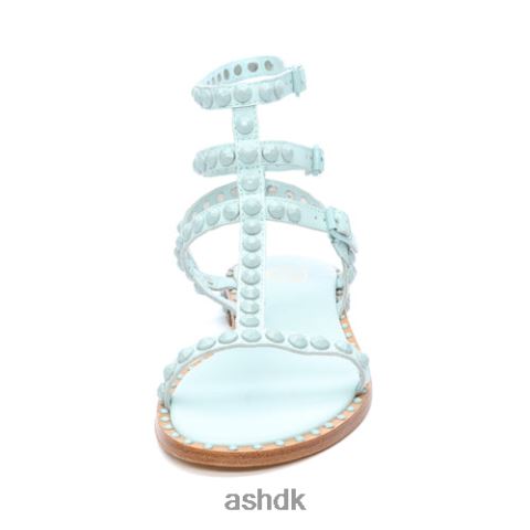 spil en flad sandal med tonal besat disty blue/disty blue Kvinder 2R26T59 ASH sandaler