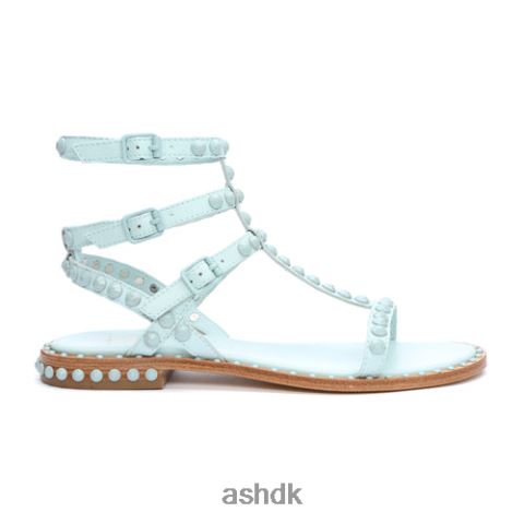 spil en flad sandal med tonal besat disty blue/disty blue Kvinder 2R26T59 ASH sandaler