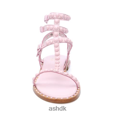 spil en flad sandal med tonal besat krystal rose Kvinder 2R26T58 ASH sandaler