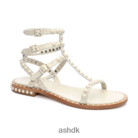 spil en flad sandal med tonal besat talkum Kvinder 2R26T60 ASH sandaler