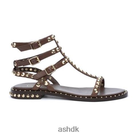 spille flad sandal med nitter tmoro Kvinder 2R26T54 ASH sandaler