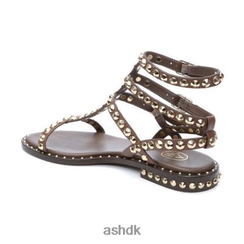 spille flad sandal med nitter tmoro Kvinder 2R26T54 ASH sandaler