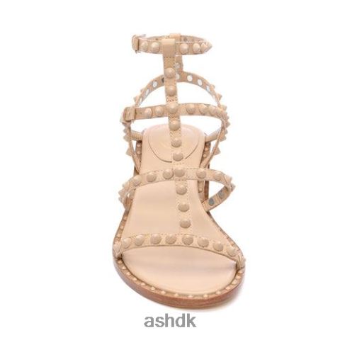 jen bis selvbesat blokhæl sandal hud Kvinder 2R26T71 ASH sandaler