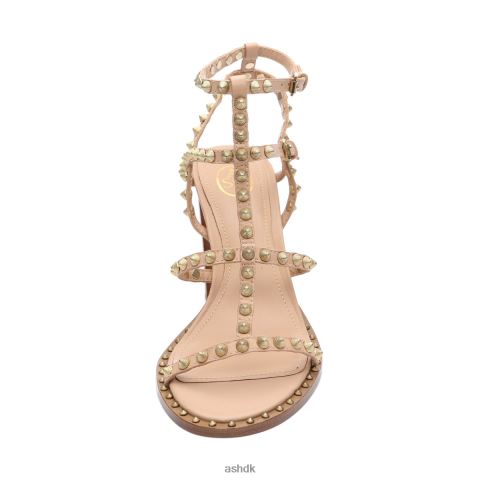 kenya sandal med høj hæl med nitter hud Kvinder 2R26T45 ASH sandaler