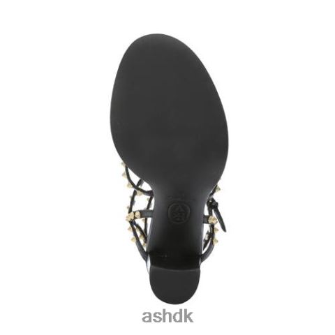 kenya sandal med høj hæl med nitter sort Kvinder 2R26T44 ASH sandaler
