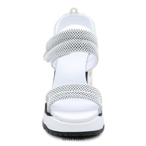 cosmos platform kile sandal hvid/sølv Kvinder 2R26T34 ASH sandaler