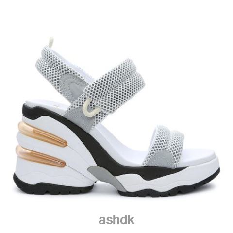 cosmos platform kile sandal hvid/sølv Kvinder 2R26T34 ASH sandaler