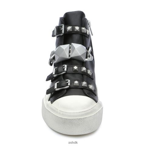 galaxy kæde besat høj top sneaker sort/sølv Kvinder 2R26T33 ASH sneakers