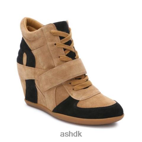 bowie wedge sneaker gyldenbrun/sort Kvinder 2R26T15 ASH sneakers