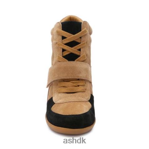 bowie wedge sneaker gyldenbrun/sort Kvinder 2R26T15 ASH sneakers