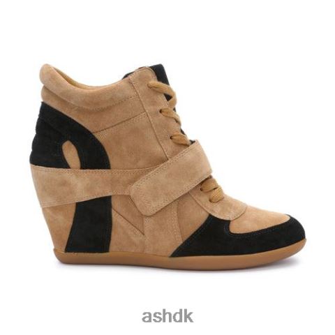 bowie wedge sneaker gyldenbrun/sort Kvinder 2R26T15 ASH sneakers