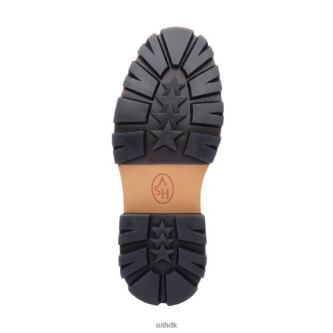 genial bis platform penny loafer talkum/sort Kvinder 2R26T1 ASH loafers