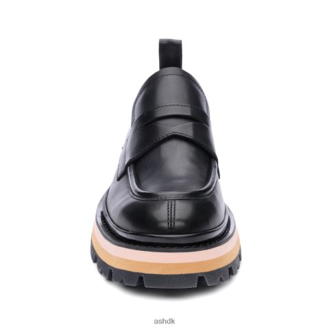 genial bis platform penny loafer talkum/sort Kvinder 2R26T1 ASH loafers