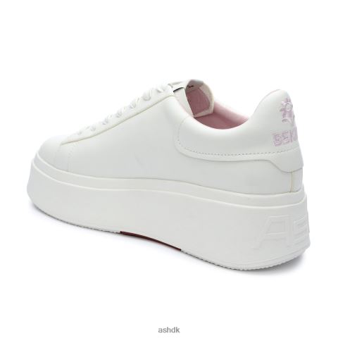 moby be kind platform sneaker hvid/krystal rose Kvinder 2R26T6 ASH sneakers