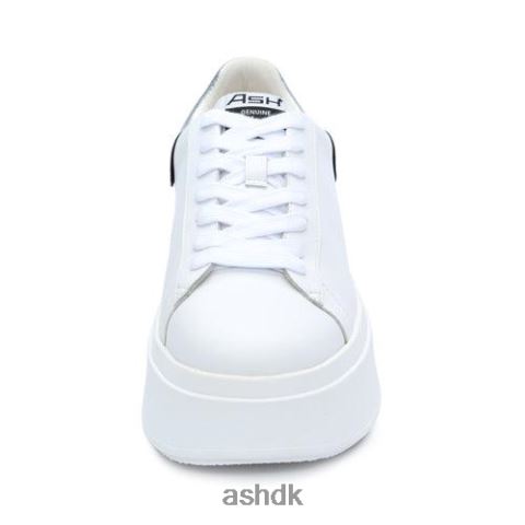 moby metallic platform sneaker hvid/sølv Kvinder 2R26T24 ASH sneakers