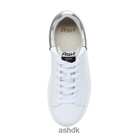 moby metallic platform sneaker hvid/sølv Kvinder 2R26T24 ASH sneakers