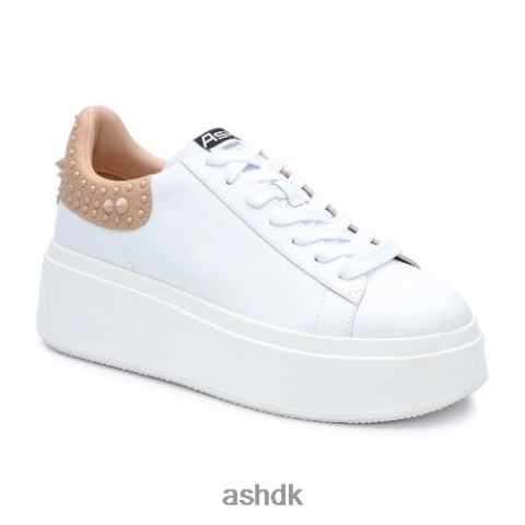 moby studs sneaker med platformsnitter hvid hud Kvinder 2R26T3 ASH sneakers