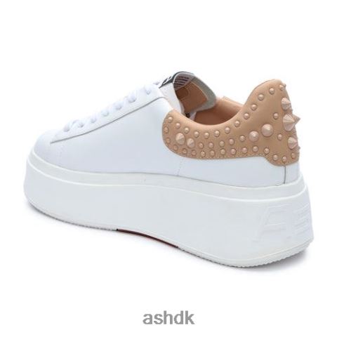 moby studs sneaker med platformsnitter hvid hud Kvinder 2R26T3 ASH sneakers