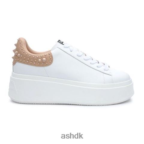 moby studs sneaker med platformsnitter hvid hud Kvinder 2R26T3 ASH sneakers