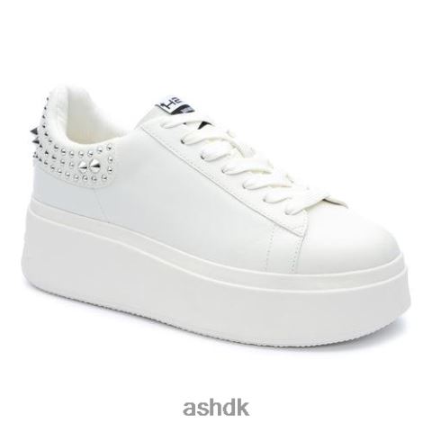 moby studs sneaker med platformsnitter hvid/sølv Kvinder 2R26T2 ASH sneakers