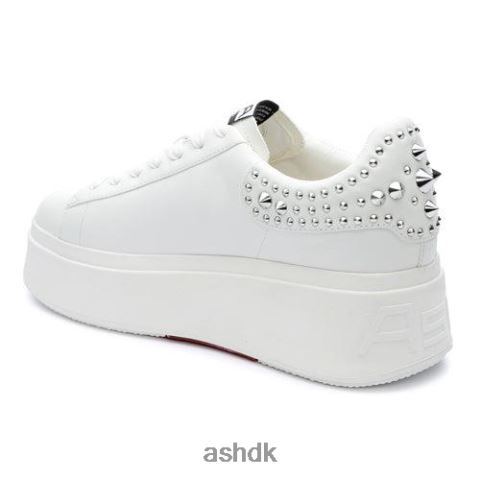 moby studs sneaker med platformsnitter hvid/sølv Kvinder 2R26T2 ASH sneakers