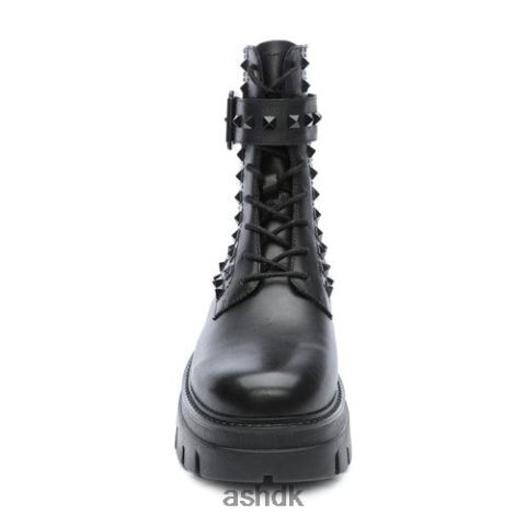 lucas studs nitter combat boot sort Kvinder 2R26T88 ASH støvler
