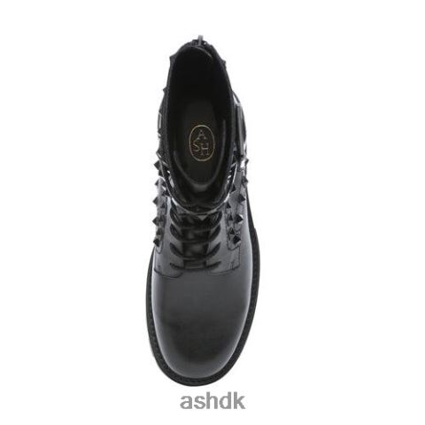 lucas studs nitter combat boot sort Kvinder 2R26T88 ASH støvler